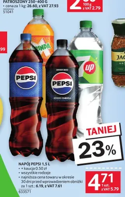 Napój gazowany Pepsi Zero Cukru promocja w Selgros