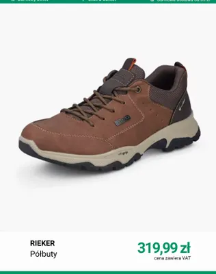 Półbuty Rieker promocja w Deichmann