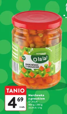 Marchewka z groszkiem promocja w Intermarche