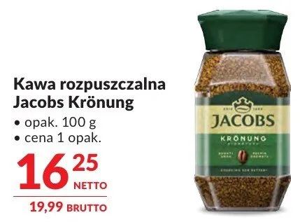 Kawa rozpuszczalna Jacobs Krönung promocja w Makro