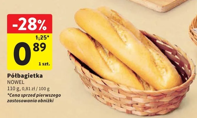 Półbagietka promocja w Intermarche