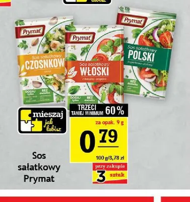 Sos sałatkowy włoski Prymat promocja w Gram Market
