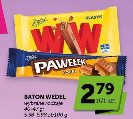 Baton Pawełek Toffi E.Wedel promocja w Groszek