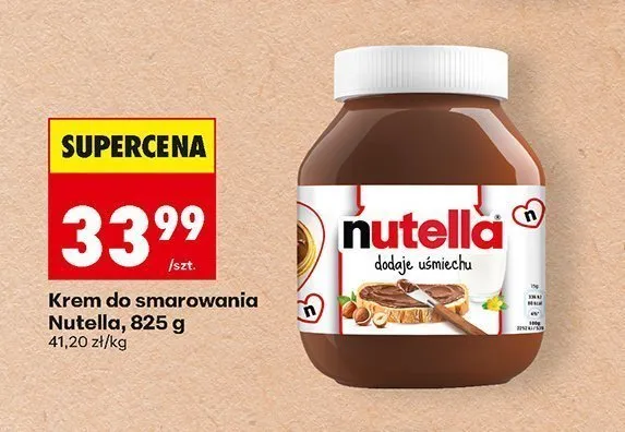 Krem do smarowania Nutella promocja w Biedronka