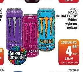 Napój energetyczny Monster promocja w Tomi Markt