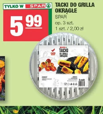 Tacki do grilla okrągłe Spar promocja w SPAR