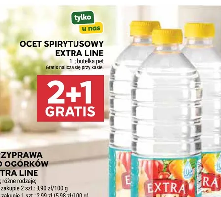 Ocet spirytusowy Extra Line promocja w Stokrotka
