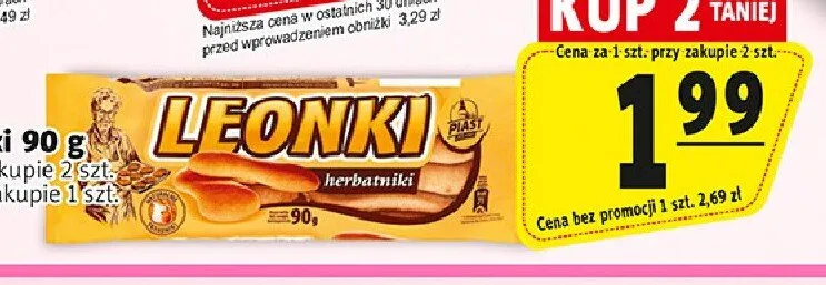Ciastka Leonki Piast promocja w Prim Market