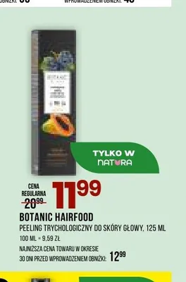 Peeling trychologiczny do skóry głowy Botanic Hairfood promocja w Drogerie Natura