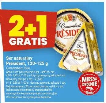 Ser naturalny Président Camembert promocja w Twój Market