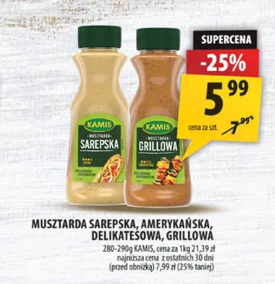 Musztarda Sarepska Kamis promocja w Arhelan