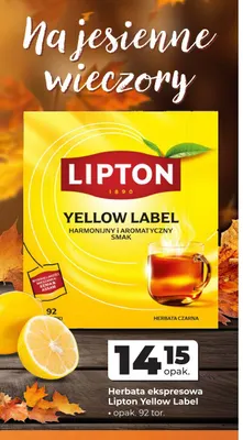 Herbata ekspresowa Lipton Yellow Label promocja w Odido