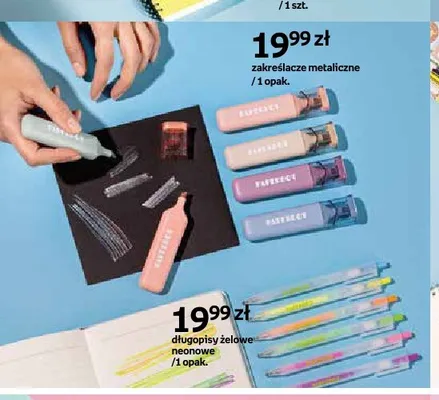 Długopisy żelowe neonowe promocja w Empik