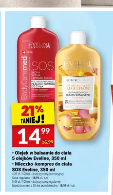 Olejek w balsamie do ciała 5 olejków Eveline promocja w Twój Market