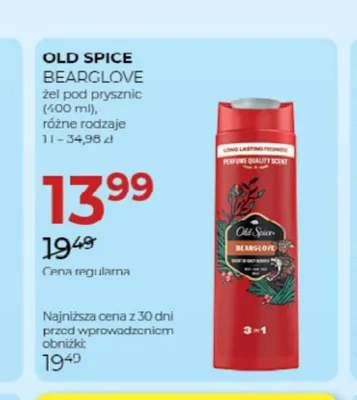 Żel pod prysznic Old Spice Bearglove promocja w Drogerie Jawa
