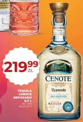 Tequila Cenote Reposado promocja w Duży Ben