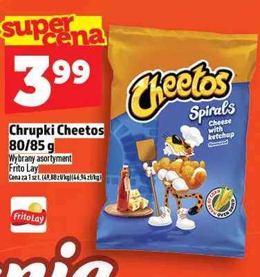 Chrupki Cheetos 80/85g promocja w TOPAZ