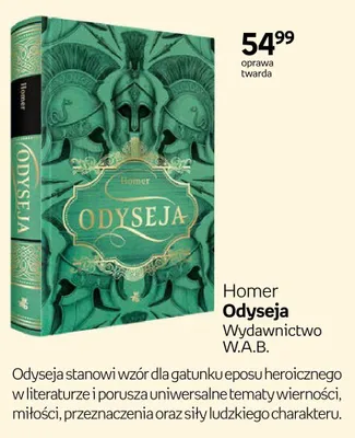 Książka Homer Odyseja Wydawnictwo W.A.B. oprawa twarda promocja w Empik