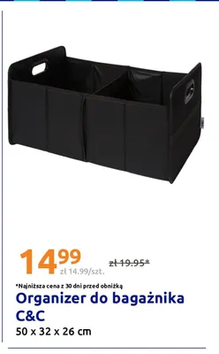 Organizer do bagażnika C & C 50x32x26 cm promocja w Action