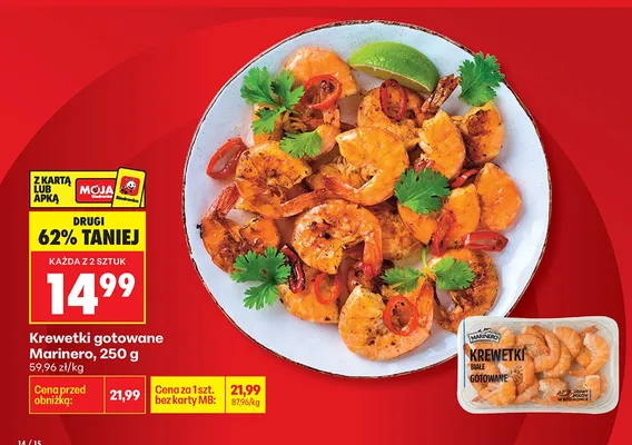 Krewetki gotowane białe promocja w Biedronka