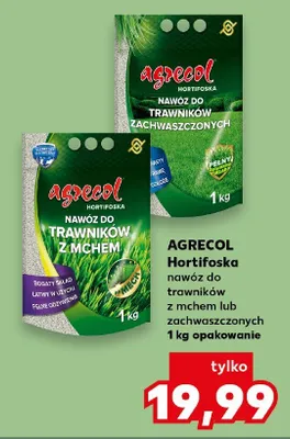 Nawóz do trawników z mchem Agrecol Hortifoska promocja w Kaufland