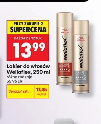 Lakier do włosów Wellaflex UV Hair Protection promocja w Biedronka