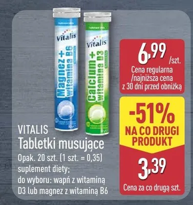 Tabletki musujące różne rodzaje promocja w Aldi