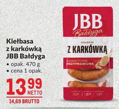 Kiełbasa z karkówką JBB Bałdyga promocja w Makro