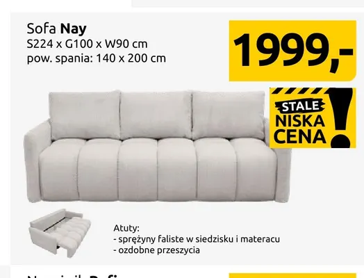 Sofa Nay promocja w Black Red White