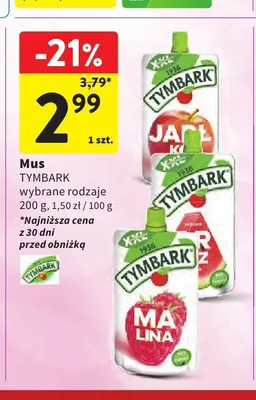 Mus Tymbark promocja w Intermarche