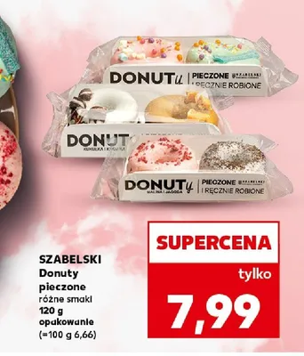 Donuty pieczone różne smaki malinowy i jagodowy promocja w Kaufland