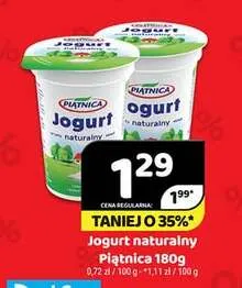 Jogurt naturalny Piątnica promocja w Delfin