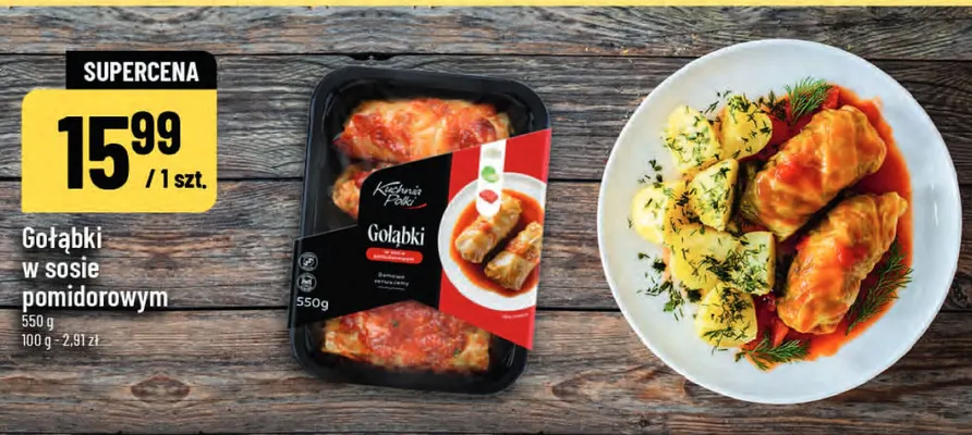Gołąbki w sosie pomidorowym Kuchnia Polki promocja w POLOmarket