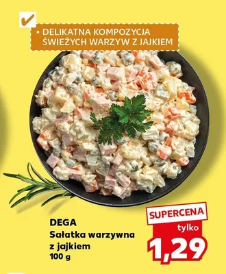 Sałatka warzywna z jajkiem promocja w Kaufland