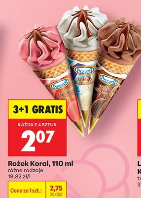 Rożek różne rodzaje promocja w Biedronka