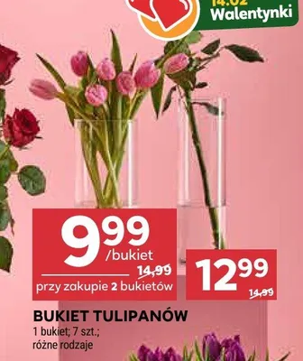Bukiet tulipanów promocja w Stokrotka