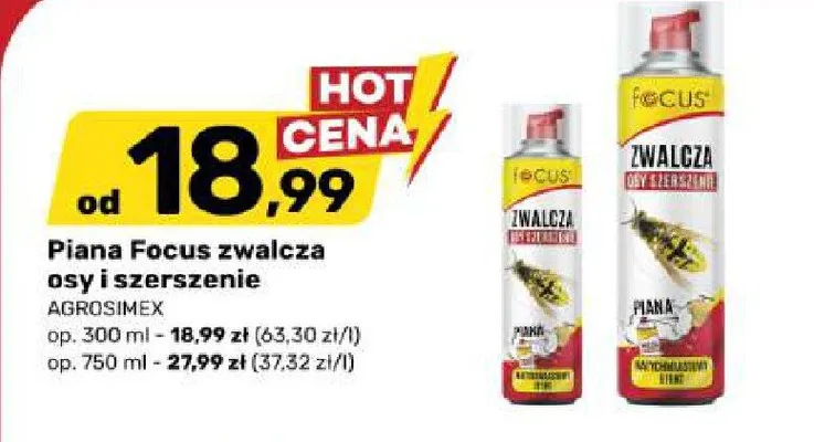 Piana zwalczająca osy i szerszenie Focus promocja w Bricomarche