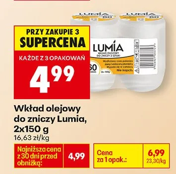 Wkład olejowy do zniczy 2x150 g promocja w Biedronka
