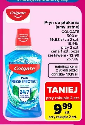 Płyn do płukania jamy ustnej Colgate promocja w Carrefour