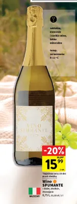 Wino musujące Spumante białe słodkie promocja w Intermarche