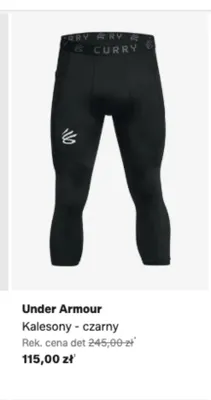 Kalesony Under Armour czarne promocja w Lounge by Zalando