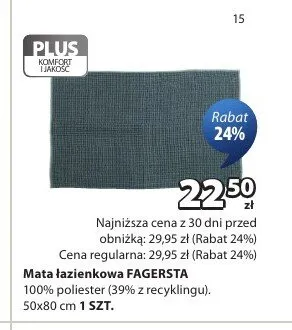 Mata łazienkowa Fagersta promocja w Jysk