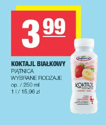 Koktajl białkowy Piątnica promocja w SPAR