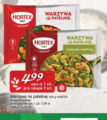 Warzywa na patelnię z ziołami i papryką Hortex promocja w CEZAR Delikatesy