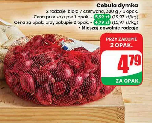 Cebula dymka czerwona promocja w Dino