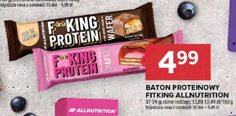 Baton proteinowy FitKing AllNutrition promocja w Stokrotka