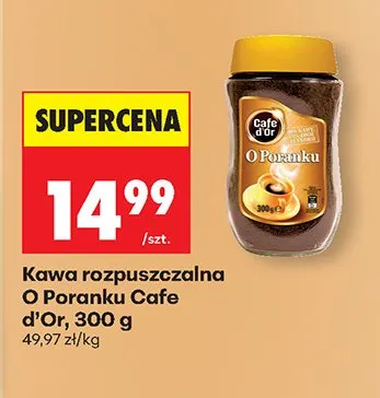 Kawa rozpuszczalna O'Poranku Café d'Or promocja w Biedronka