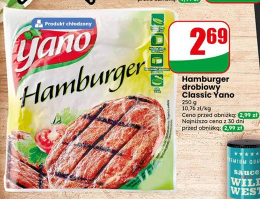Hamburger drobiowy Classic Yano promocja w Dino
