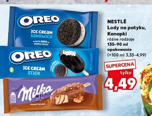 Lody na patyku, Kanapki Nestlé promocja w Kaufland