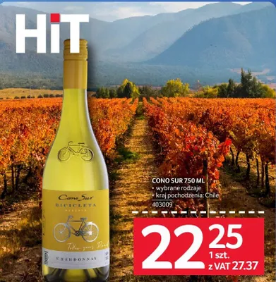 Wino CONO SUR 750 ML promocja w Selgros